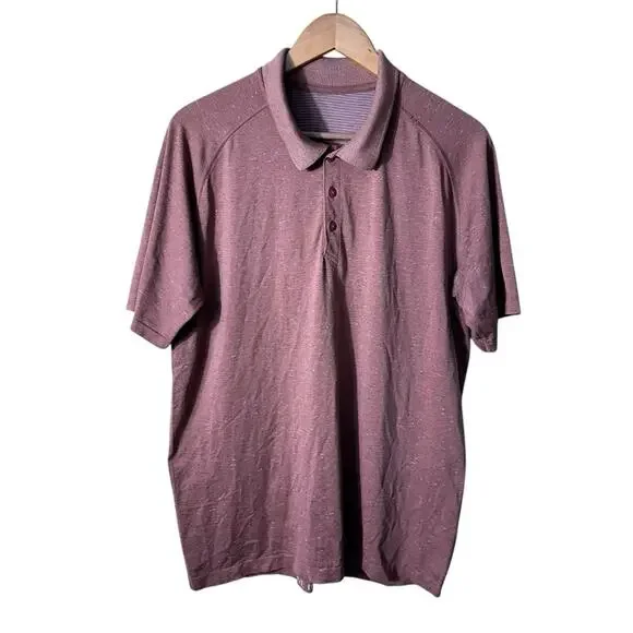 Lululemon Lululemon Metal Vent Tech Polo 2.0 White/ Chalky Rose Size XL - Picture 5 of 13